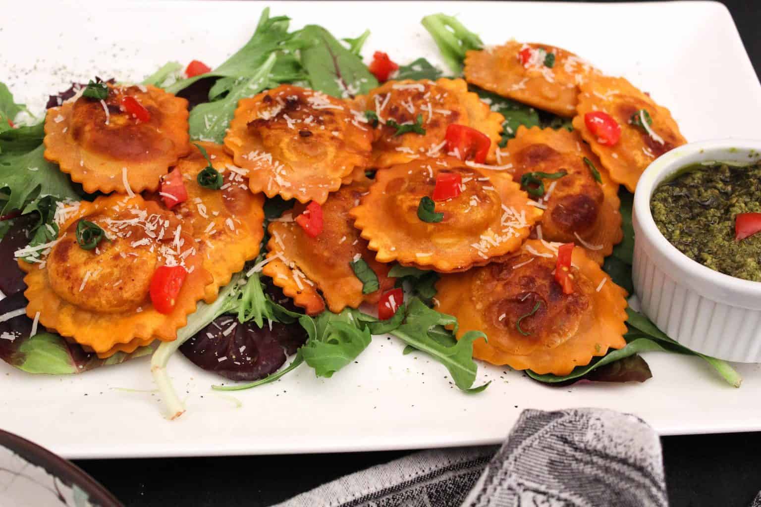 Easy Pan Fried Ravioli Appetizer