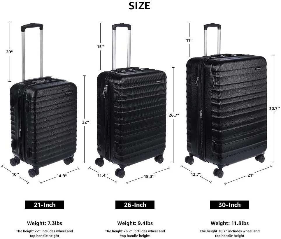 Spinner Luggage Hardside Suitcase 21inch
