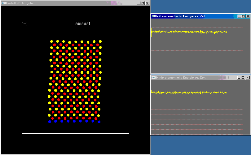 85 Particles at temperature control. Animation page