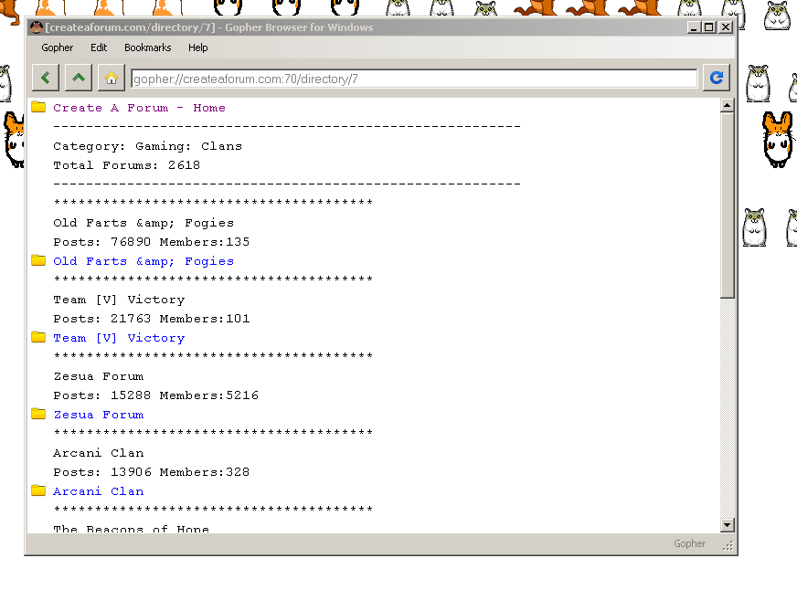 Gopher now Supported!