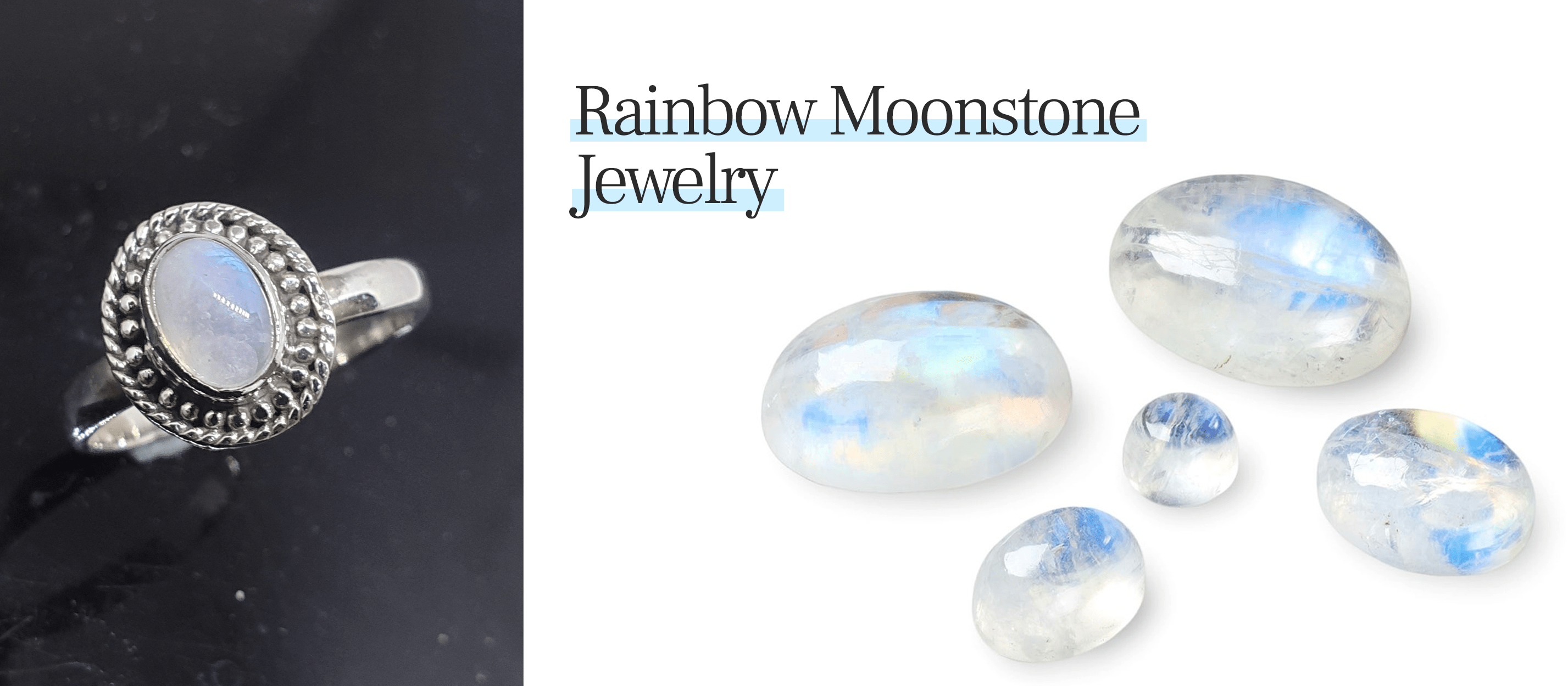 Wholesale Moonstone Jewellery Bulk Rainbow Moonstone Silver Jewelry
