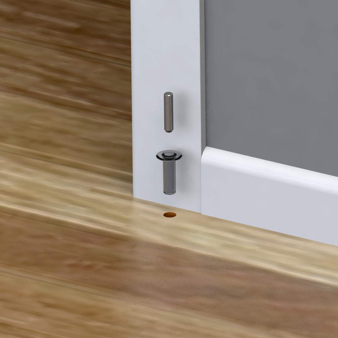 Fantom Barn Door Stop Standard Metal