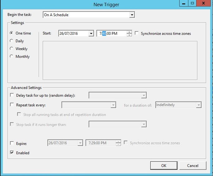 SnapShot Master Schedule VMware or HyperV Snapshots