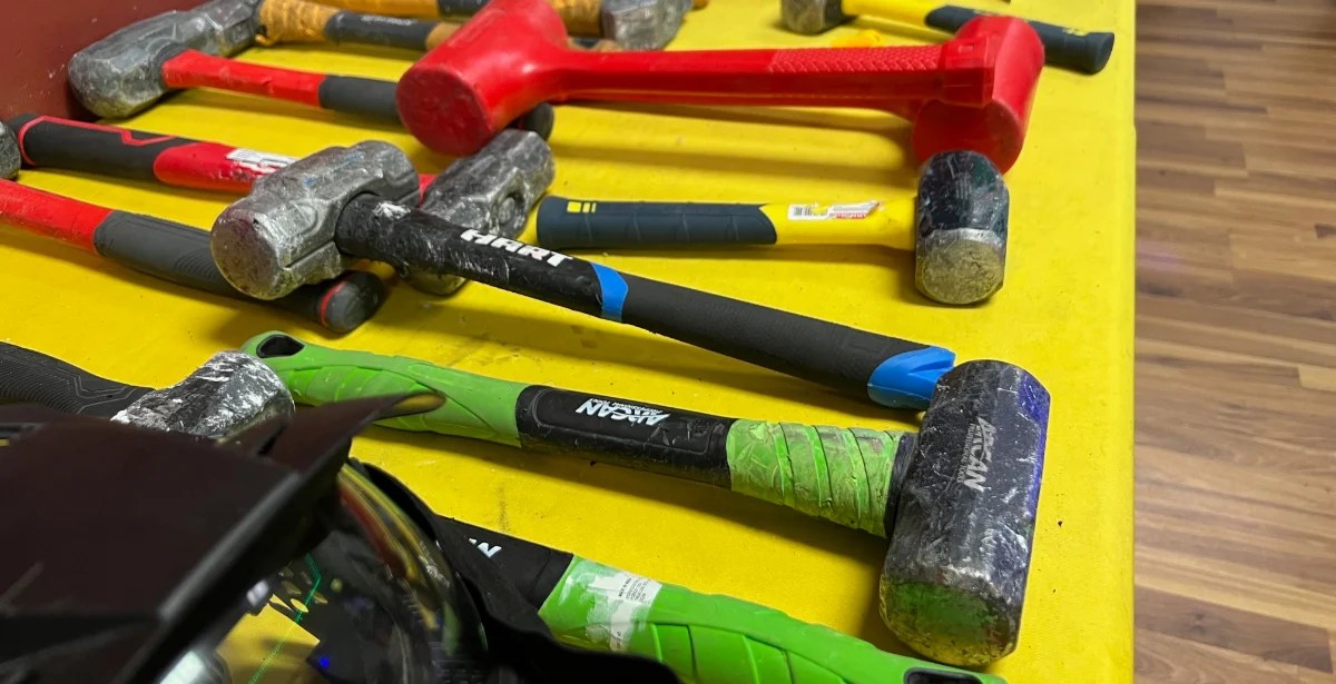 Destroy things for fun at Rage Room Champaign Smile Politely