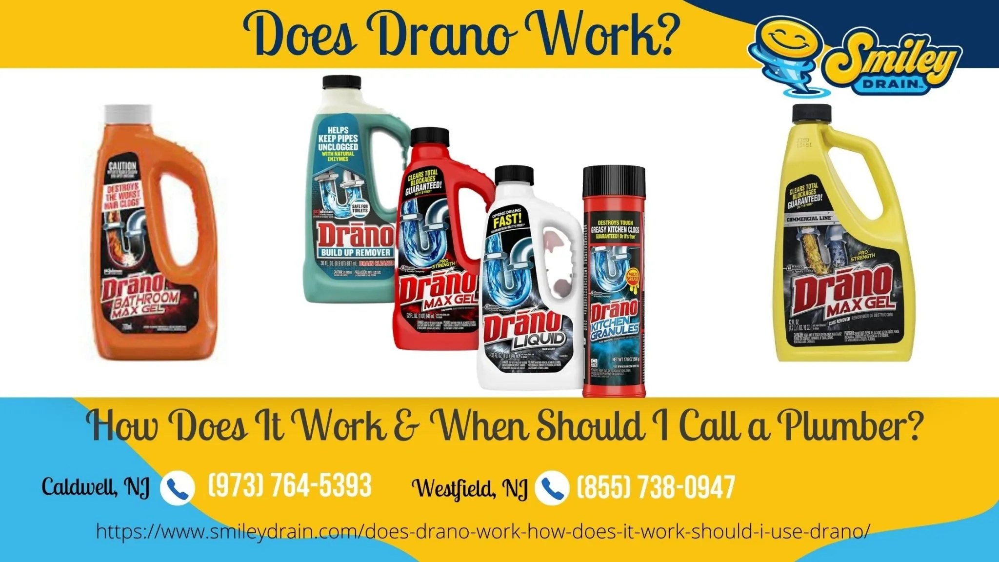 Does Drano Work? How Does It Work & Should I Use Drano? Smiley Drain