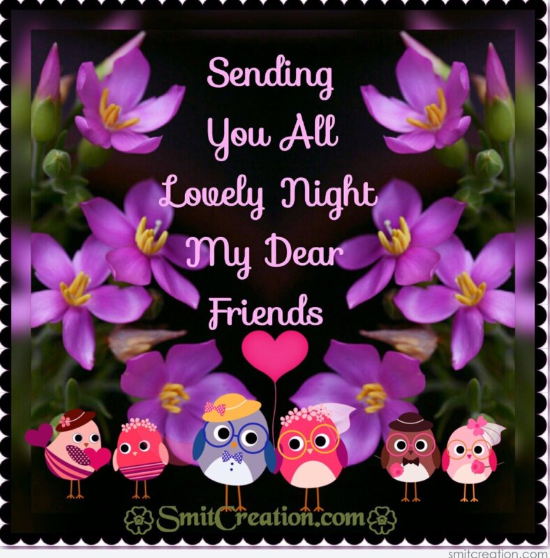Sending You All Lovely Night My Dear Friends