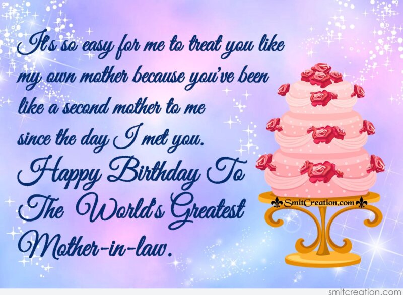 Review Of Happy Birthday Second Mom 2022 Happy Birthday To The World's Greatest Mother-In-Law. - Smitcreation.com