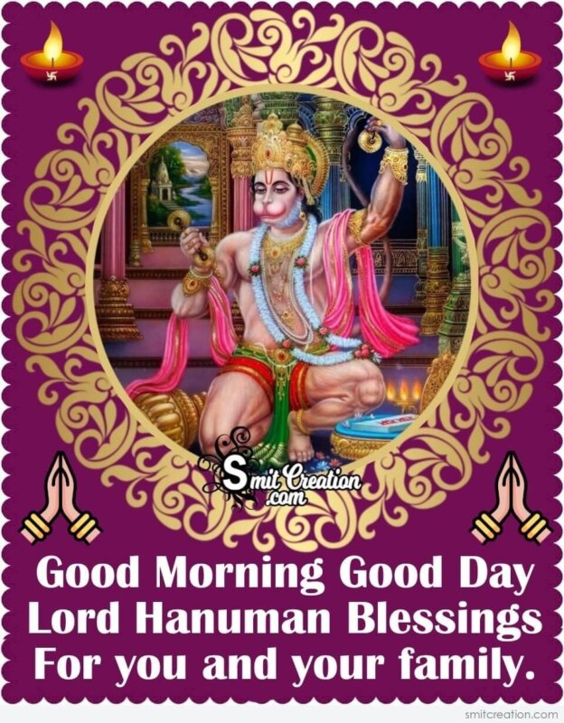 Good Morning Lord Hanuman Blessings