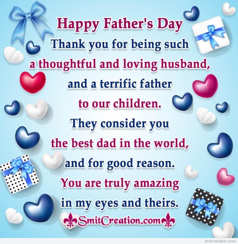 Happy Father’s Day Card From Wife