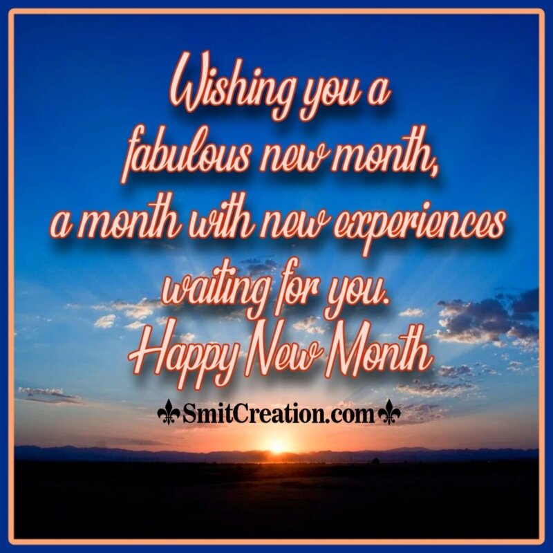 Happy New Month Wish Image