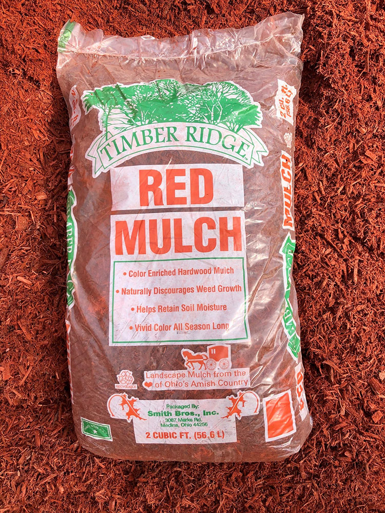 Timber Ridge® Color Enriched Red 2 Cubic Foot Bag Smith Brothers Mulch