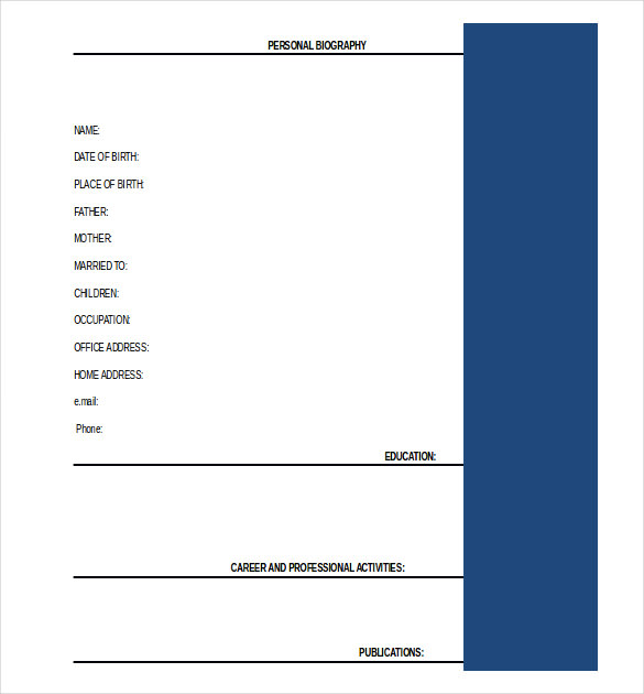 Free Bio Template Fill In Blank TEMPLATES EXAMPLE Free Bio Template Fill In Blank TEMPLATES EXAMPLE