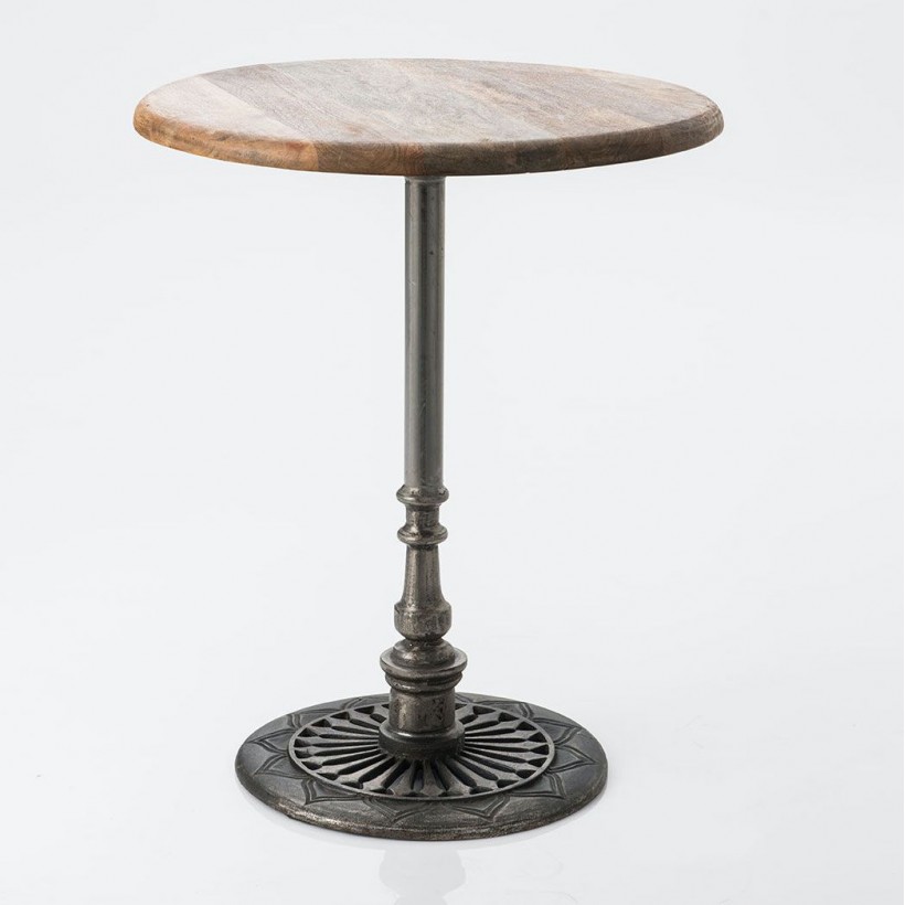 Antique, Retro, Vintage Round Industrial Dining Table W56 cm x H73 • UK