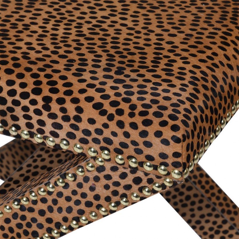 Leopard Print Stool Smithers of Stamford • UK, US & Canada