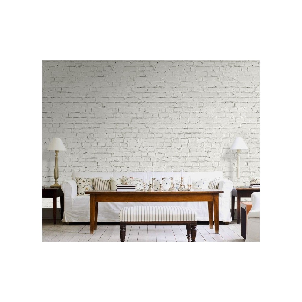 White Brick Wallpaper UK Wall Mural Store