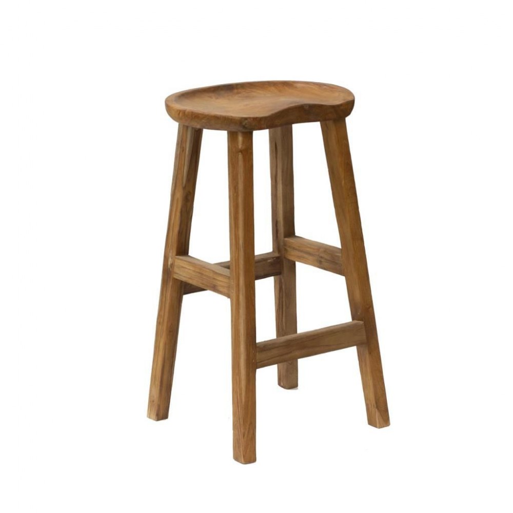Solid Wood Stool • online store Smithers of Stamford UK