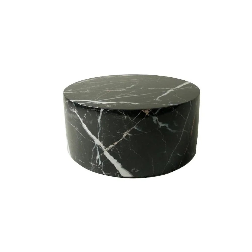 Black Marble Coffee Table Round Made from Genuine Marble Uk Store