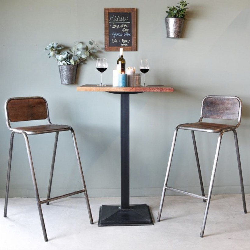Factory Rustic Bar Stools Smithers • UK, US & Canada