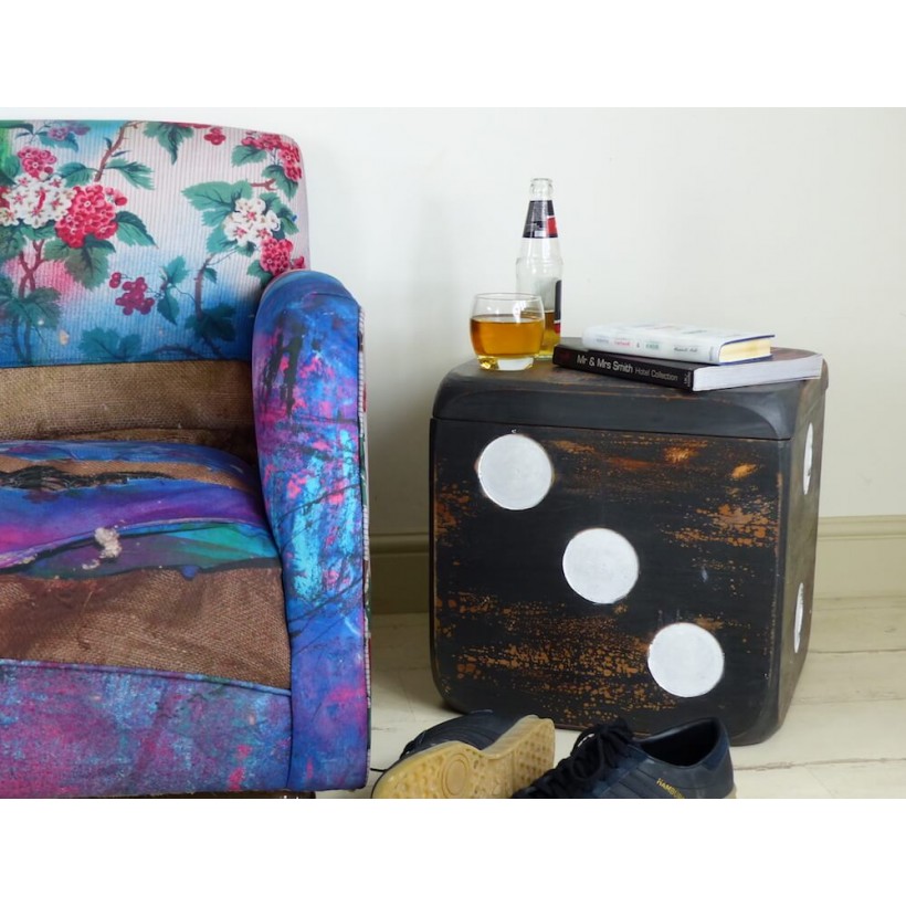 Dice Storage Box • Coffee Table Vintage Retro Unique Luxury • UK, US & Canada