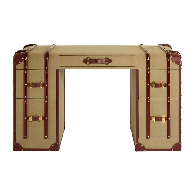 Canvas Desk Steamer Trunk Desk Smithers • UK, US & Canada