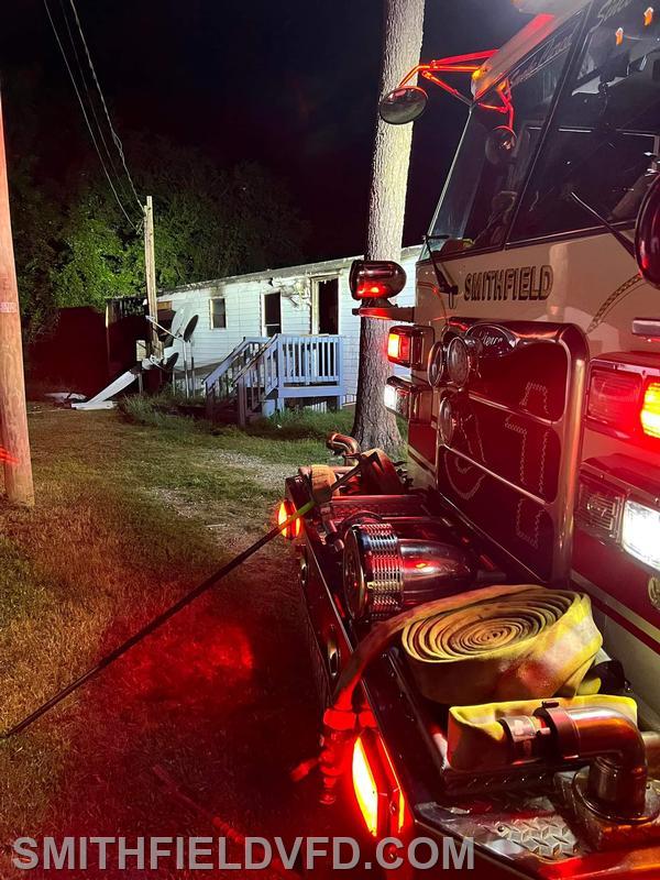 Entry Made on Edwards Cr. Worker Smithfield Volunteer Fire Department