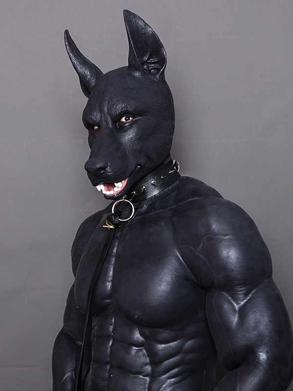 Puppyman Mask + Upgraded Black Muscle Suit with Arms