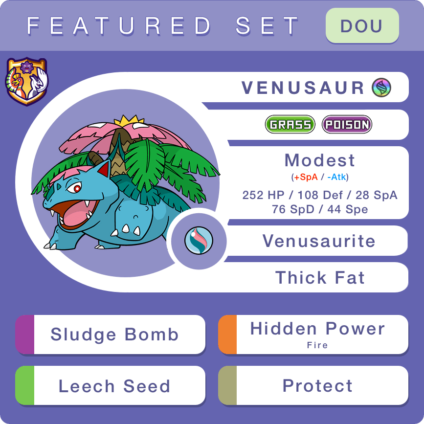 Doubles - Mega Venusaur (Doubles) | Smogon Forums