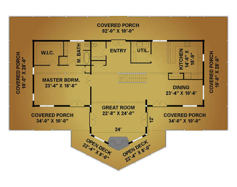 Log Home Plans Cabin Designs from Smoky Mountain Builders Tiny