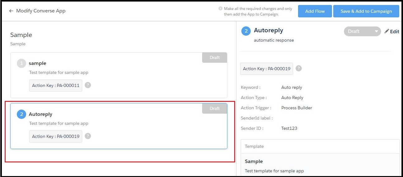 Add Message Flow SMSMagic Salesforce Documentation