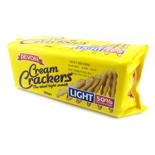 Devon Cream Crackers Light Biscuits 200g sms