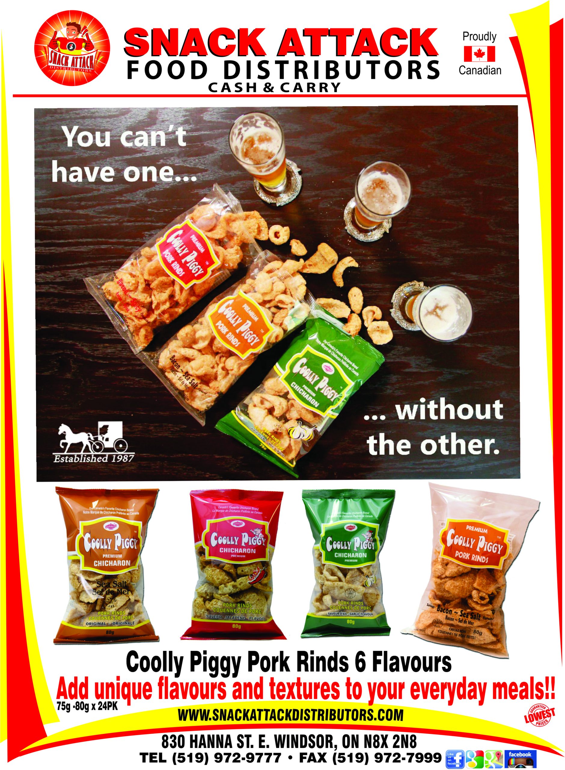 PORK RINDS Snack Attack Distributors