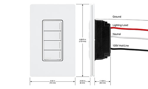 Lutron RadioRA 3 Sunnata RF Hybrid Keypad | Snap One