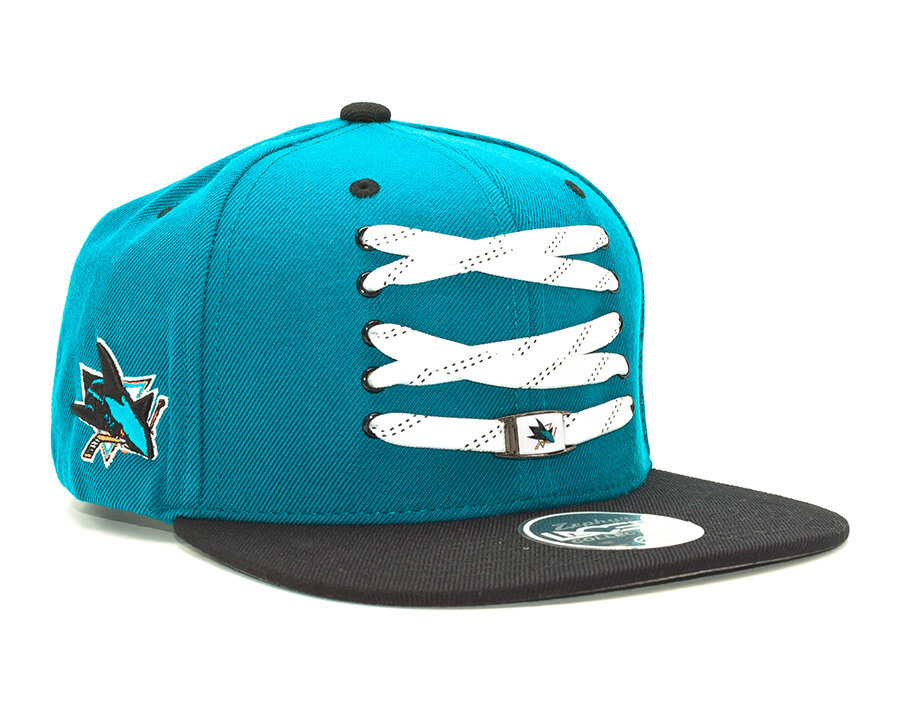 Kšiltovka Zephyr San Jose Sharks Skate Lacer Teal Snapback Snapbacks