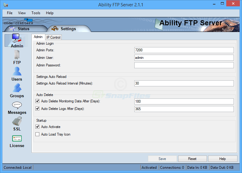 Ability FTP Server screenshot and download at