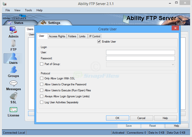 Ability FTP Server screenshot and download at