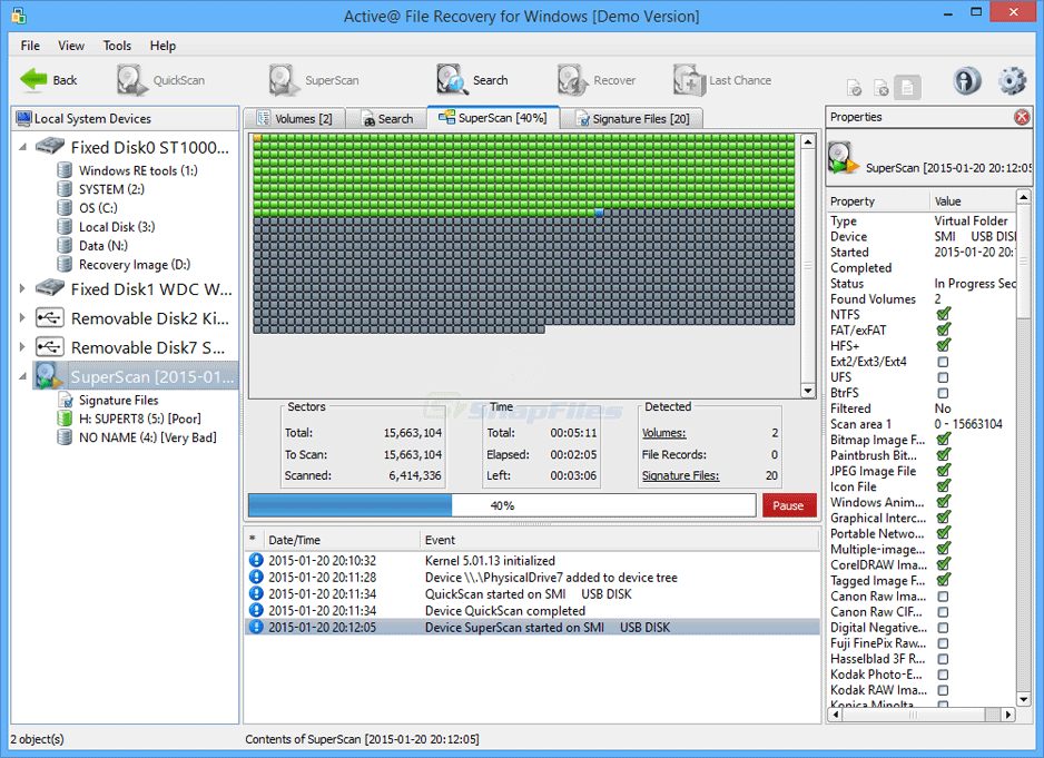 Active File Recovery screenshot and download at