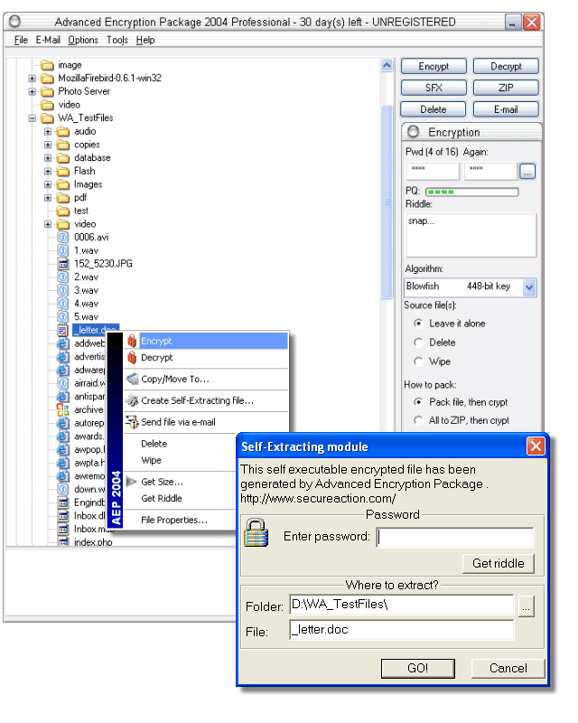 Advanced Encryption Package 2017 screenshot and download at