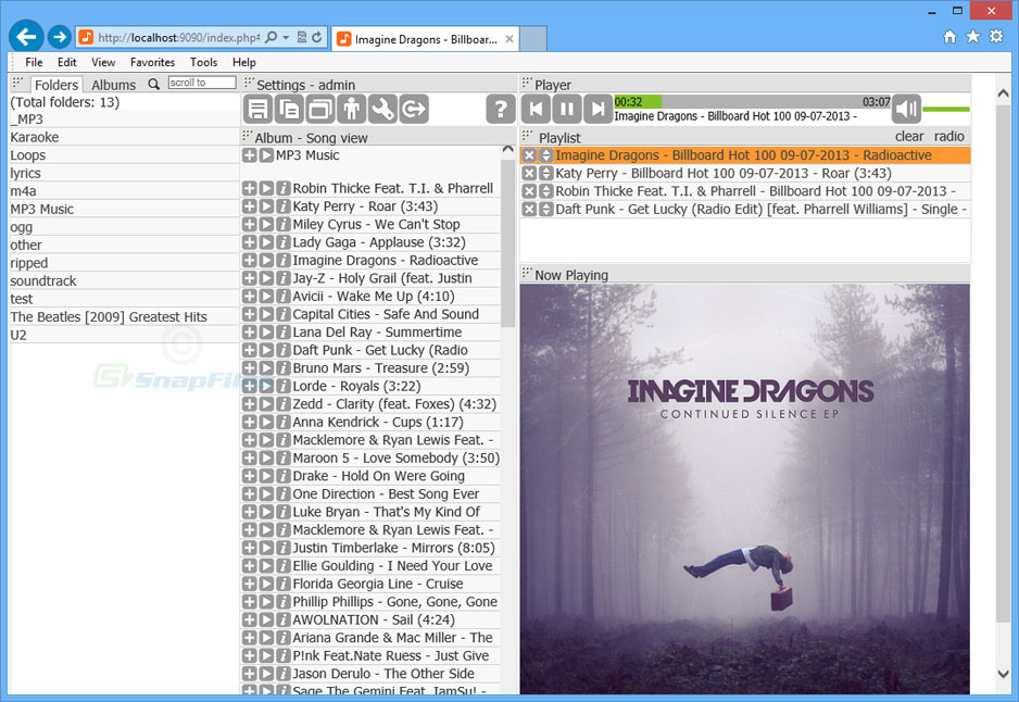AudioStreamer screenshot and download at SnapFiles.com