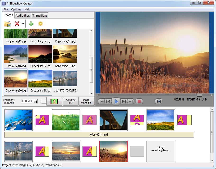 Bolide Slideshow Creator screenshot and download at