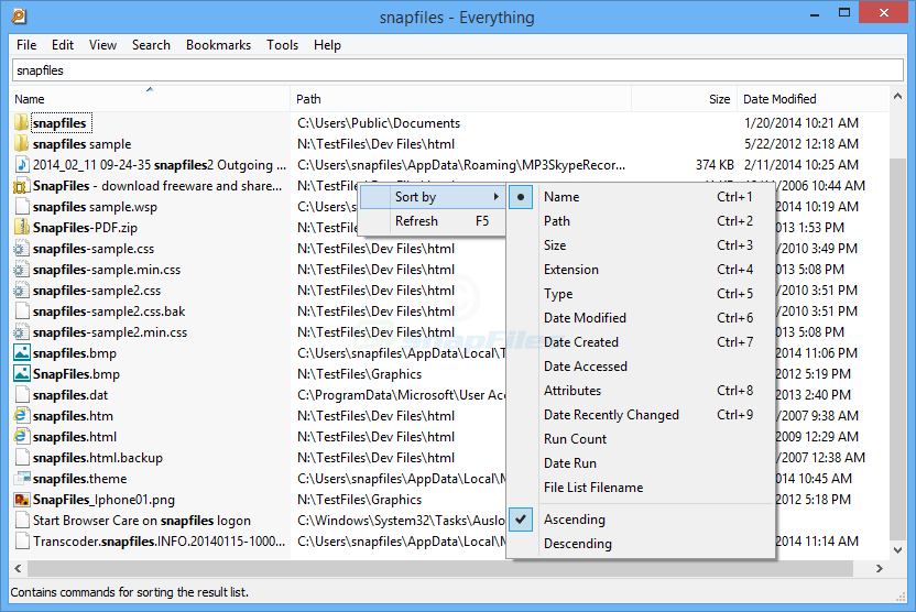 How to open lookeen desktop search window mlvsera