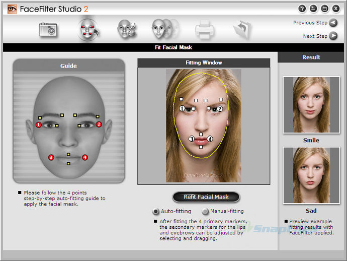 FaceFilter Studio screenshot and download at