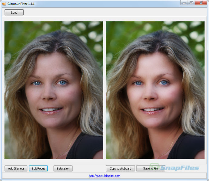 Glamour Filter screenshot and download at