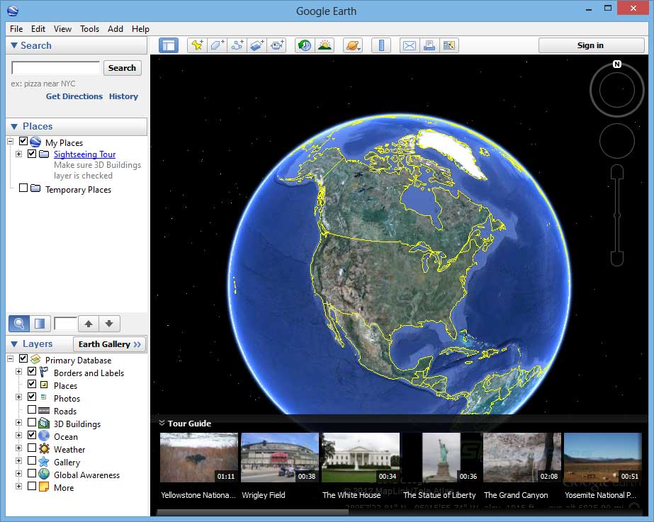 Google Earth screenshot and download at