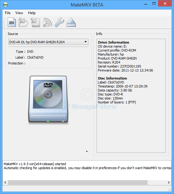 MakeMKV screenshot and download at