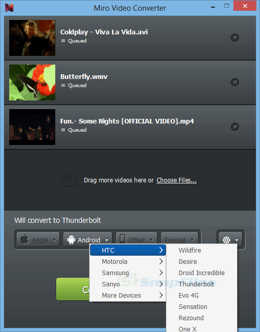 Miro Video Converter screenshot and download at