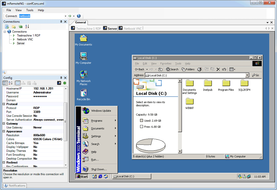 mRemoteNG screenshot and download at