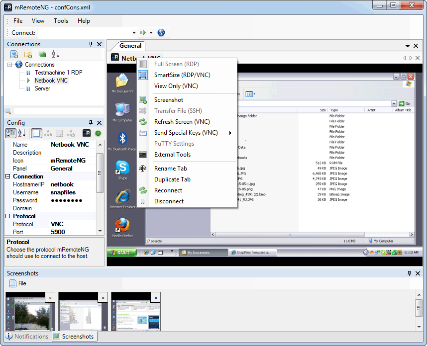 mRemoteNG screenshot and download at