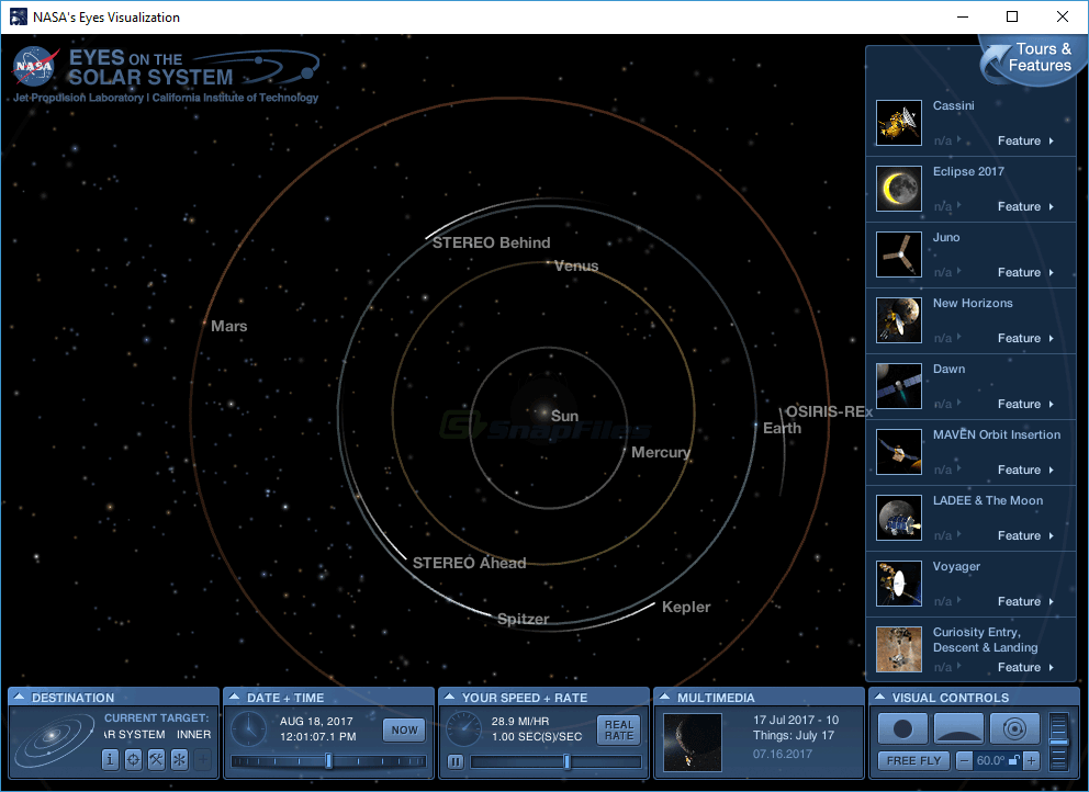 Nasa`s Eyes screenshot and download at