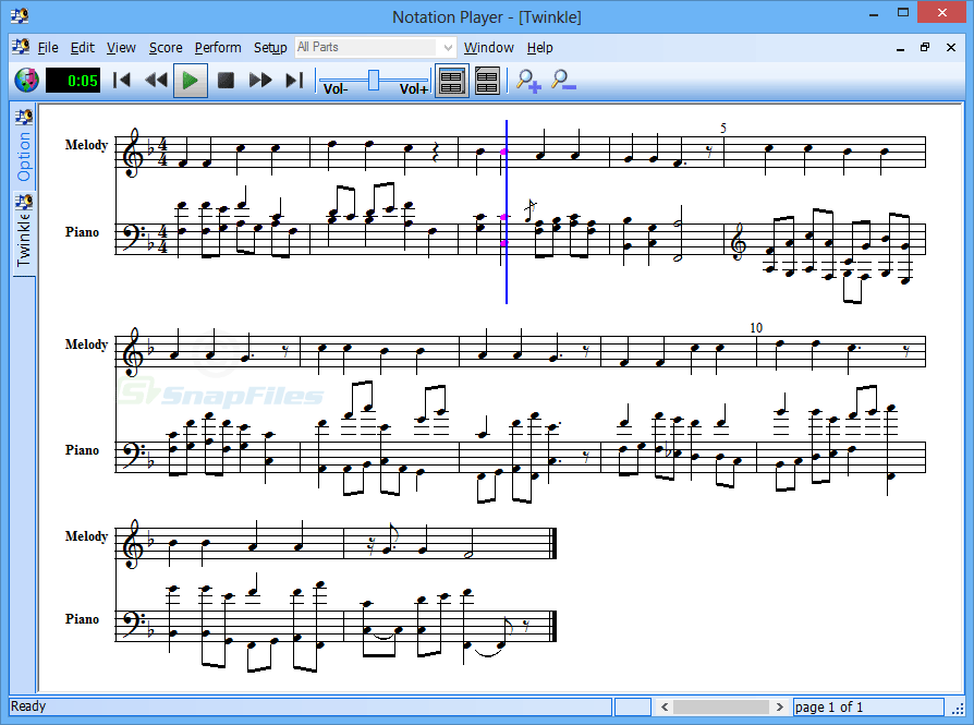 Notation Player screenshot and download at