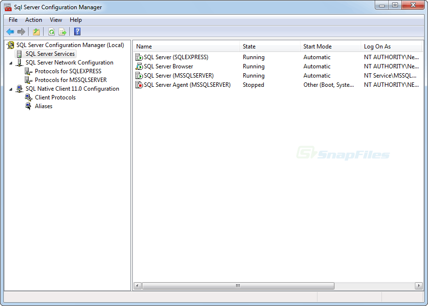 Microsoft SQL Server 2008 Express screenshot and download at